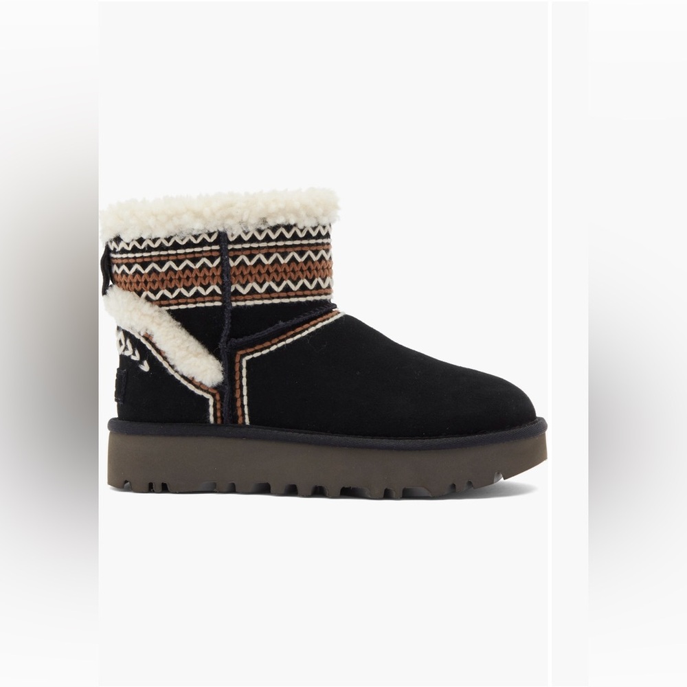 ▪️NIB UGG Classic Mini Atherson Women's Boots in Black - Picture 1 of 8